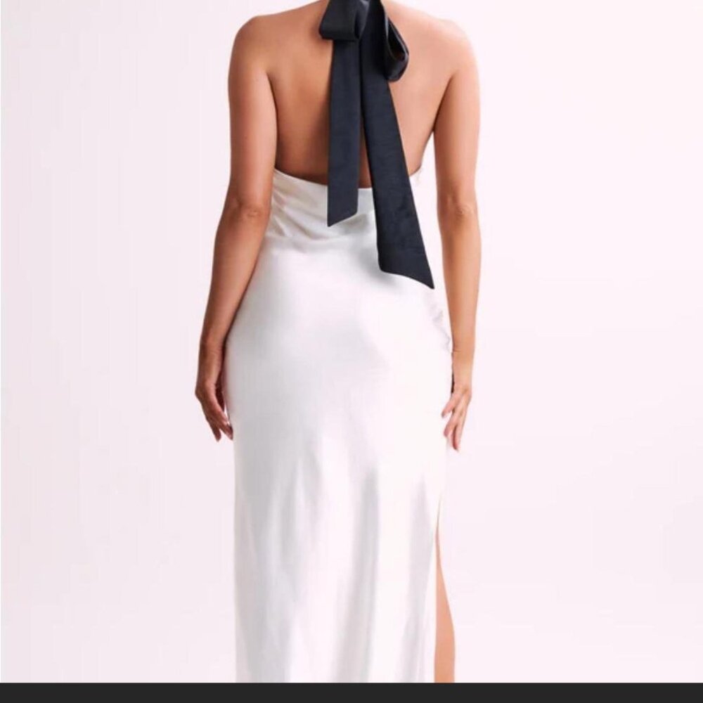Meshki paulette satin maxi dress with bow - Picture 6 of 8